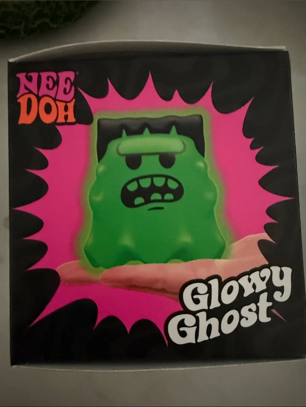 NeeDoh Glowy Ghost Purple Glow-in-the-Dark Figure